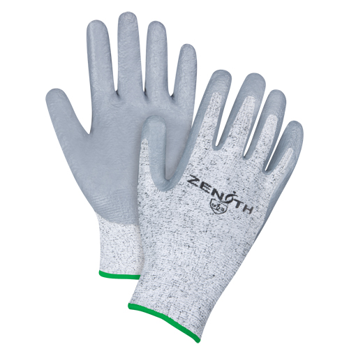 Gants &eacute;lastiques sans coutures r&eacute;sistants &agrave; la coupe, Taille Moyen/8, Calibre 13, Rev&ecirc;tement Nitrile, Enveloppe en PEHP, ANSI/ISEA 105 niveau 2/EN 388 niveau 3 D. Morneault & Fils