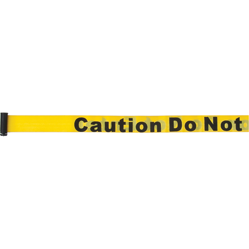 Tape Cassettes for Build-Your-Own Crowd Control Barriers, Caution Do Not Enter, 7', Yellow Tape D. Morneault & Fils