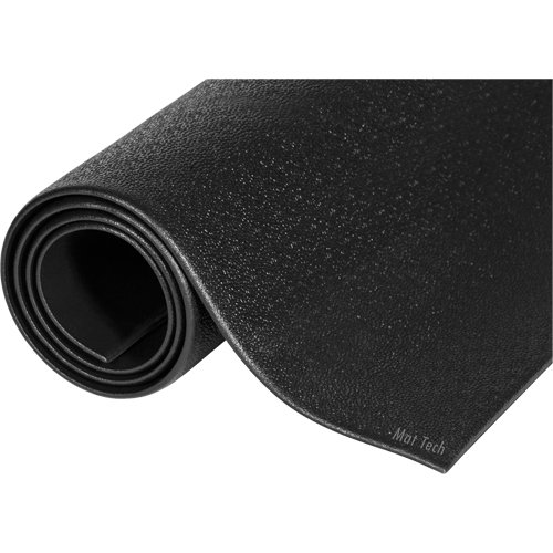 Comfort-King Mats, Smooth, 3' x 4' x 3/8", Black, Sponge D. Morneault & Fils