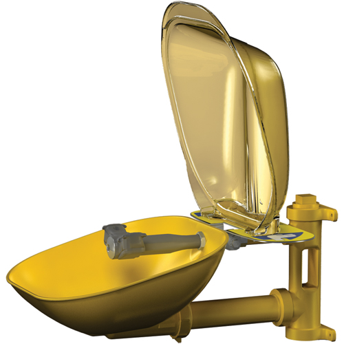 Halo Eyewash Stations, Wall-Mount Installation, Plastic Bowl D. Morneault & Fils