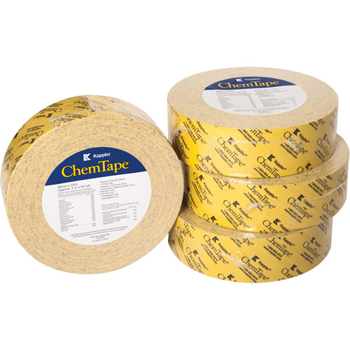 ChemTape&reg; Chemical-Resistant Tape, 50.8 mm (2") x 50 m (164'), Yellow D. Morneault & Fils