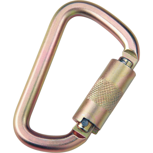Anchorage Connecting Carabiner, Steel, 420 lbs. Capacity D. Morneault & Fils