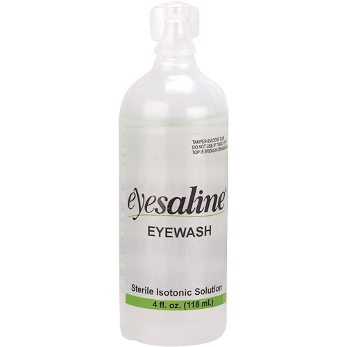Saline Eyewash Bottles, Full Bottle, 4 oz. D. Morneault & Fils