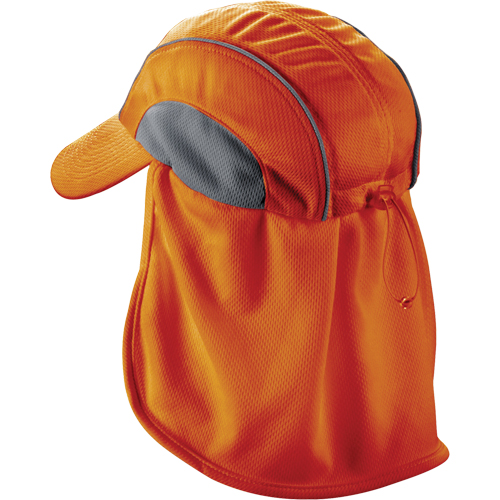 Chill-Its&reg; 6650 Cooling Hats with Neck Shades, Hi-Vis Orange D. Morneault & Fils