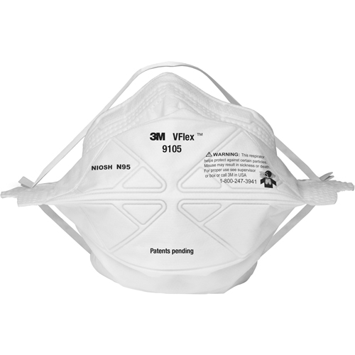 Respirateurs contre les particules 9105S V-Flex, N95, Certifi&eacute; NIOSH, Petit D. Morneault & Fils