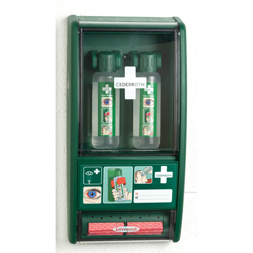 Douche oculaire Cederroth/Trousse de premiers soins Salvequick, Dispositif m&eacute;dical Classe 1, Station D. Morneault & Fils
