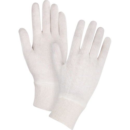 Mediumweight Inspection Gloves, Poly/Cotton, Knit Wrist Cuff, Ladies D. Morneault & Fils