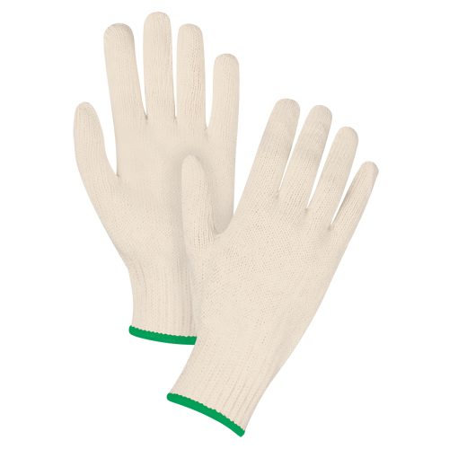Standard-Duty String Knit Gloves, Poly/Cotton, 7 Gauge, Medium D. Morneault & Fils