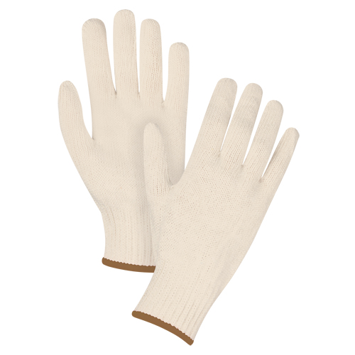 Standard-Duty String Knit Gloves, Poly/Cotton, 7 Gauge, Large D. Morneault & Fils