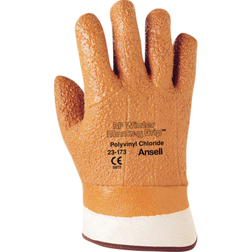 Winter Monkey Grip&reg; 23-173 Glove, 10/X-Large, PVC Coating, Foam Shell D. Morneault & Fils