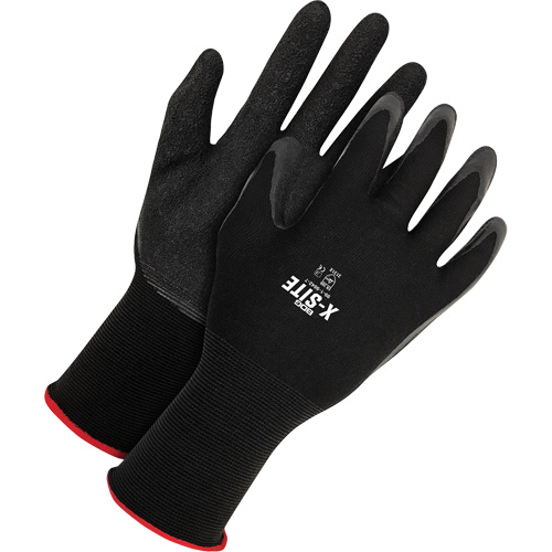 X-Site Coated Gloves, Small, Latex Coating, 15 Gauge, Nylon Shell D. Morneault & Fils