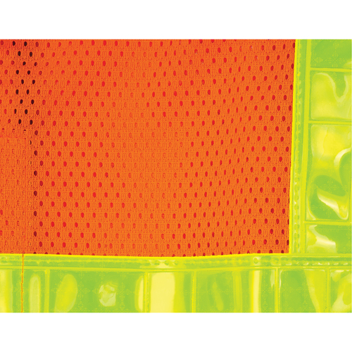Veste de s&eacute;curit&eacute; pour la circulation d&eacute;tachable en cinq points, Orange haute visibilit&eacute;, Moyen, Polyester D. Morneault & Fils