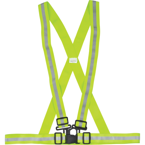 Standard-Duty Safety Harness, High Visibility Lime-Yellow, Silver Reflective Colour, 3X-Large D. Morneault & Fils