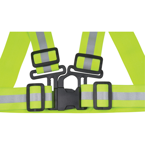 Standard-Duty Safety Harness, High Visibility Lime-Yellow, Silver Reflective Colour, Medium D. Morneault & Fils