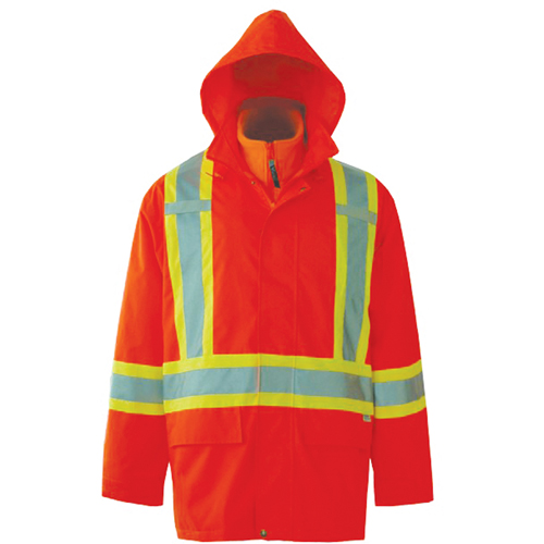 Vestes de s&eacute;curit&eacute; 3 en 1 Journeyman, Polyester, Orange haute visibilit&eacute;, Petit D. Morneault & Fils