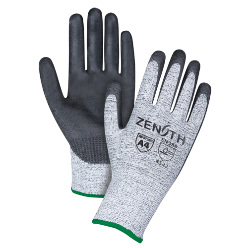 Gants &eacute;lastiques sans coutures r&eacute;sistants &agrave; la coupe, Taille Moyen/8, Calibre 13, Rev&ecirc;tement Polyur&eacute;thane, Enveloppe en PEHP, ANSI/ISEA 105 niveau 4/EN 388 niveau 5 D. Morneault & Fils