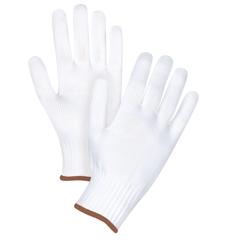 Seamless String Knit Gloves, Polyester, 10 Gauge, Large D. Morneault & Fils