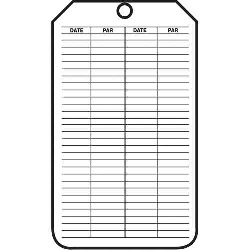 Safety Tags, Plastic, 3-1/8" W x 5-7/8" H, French D. Morneault & Fils