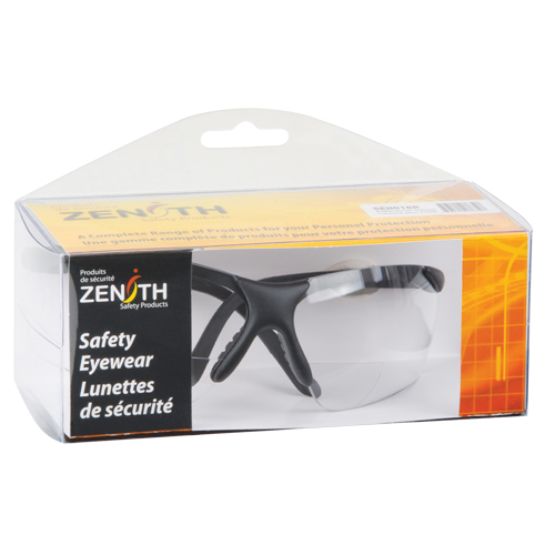 Z1800 Series Reader Safety Glasses, Anti-Scratch, Clear, 2.5 Diopter D. Morneault & Fils