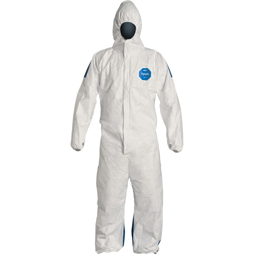 Hooded Coveralls, X-Large, Blue/White, Tyvek&reg; 400 D D. Morneault & Fils