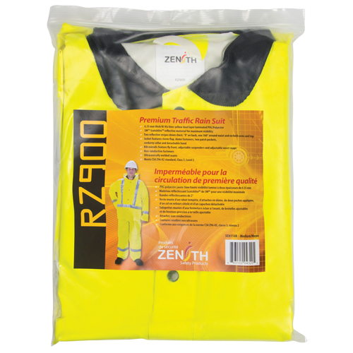 Imperm&eacute;able pour la circulation de premi&egrave;re qualit&eacute; RZ900, Polyester/PVC, Moyen, Jaune lime D. Morneault & Fils