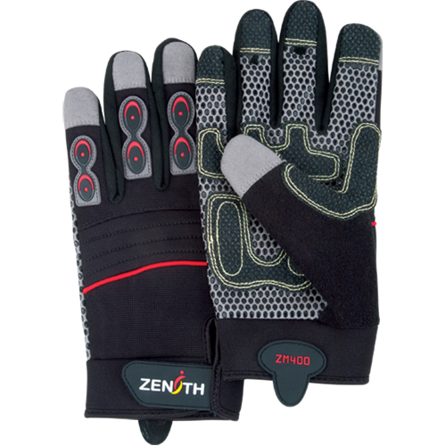 ZM400 Premium Mechanic's Gloves, Synthetic Palm, Size Medium D. Morneault & Fils