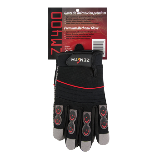 ZM400 Premium Mechanic's Gloves, Synthetic Palm, Size Medium D. Morneault & Fils