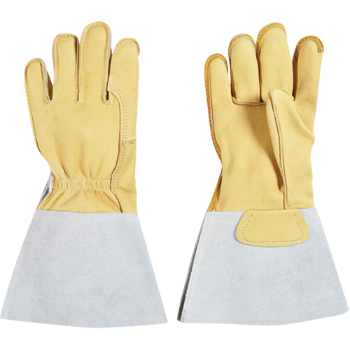Lineman's Glove, Large, Grain Cowhide Palm, Cotton Inner Lining D. Morneault & Fils