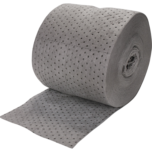 Premium Bonded Sorbent Rolls, Heavyweight, 150' L x 15" W, 25 gal. Absorbancy D. Morneault & Fils