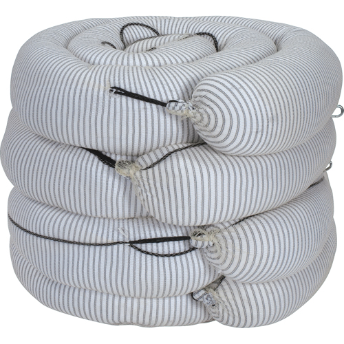 Barrage absorbant de premi&egrave;re qualit&eacute;, Universel, 10' lo x 8" la, Absorption 70 gal., 4 /pqt D. Morneault & Fils