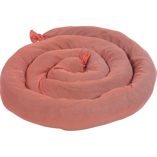 Remblais tubulaires absorbants, Mati&egrave;res dangereuses, Absorption 50 gal., 3" la x 8' lo, Pqt de 15 D. Morneault & Fils