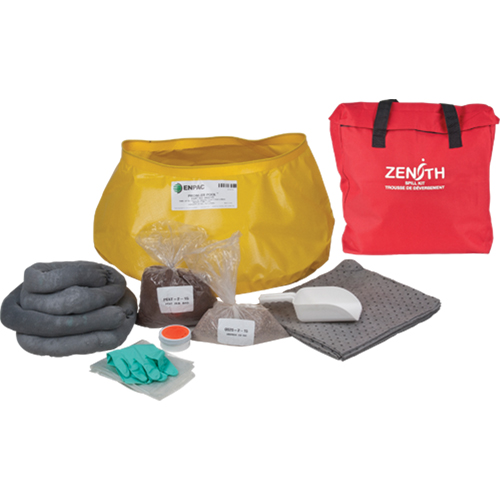 Western Canada Spill Kit, Universal, Bag, 17 US gal. Absorbancy D. Morneault & Fils