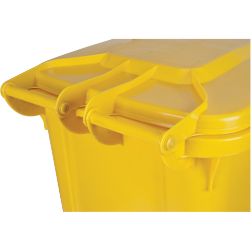 Yellow Mobile Container, Polyurethane, 63 Gallons/63 US gal. D. Morneault & Fils