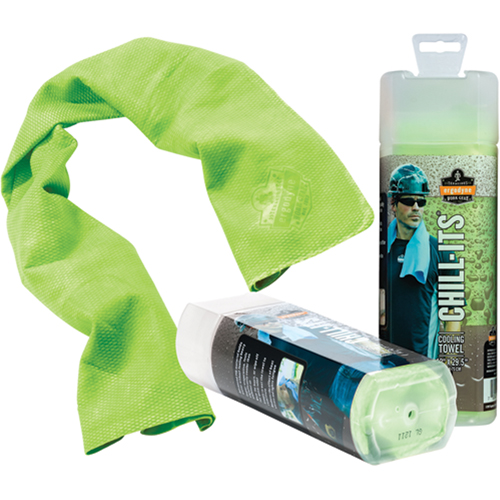 Chill-Its&reg; 6602 Cooling Towels, Hi-Vis Lime D. Morneault & Fils