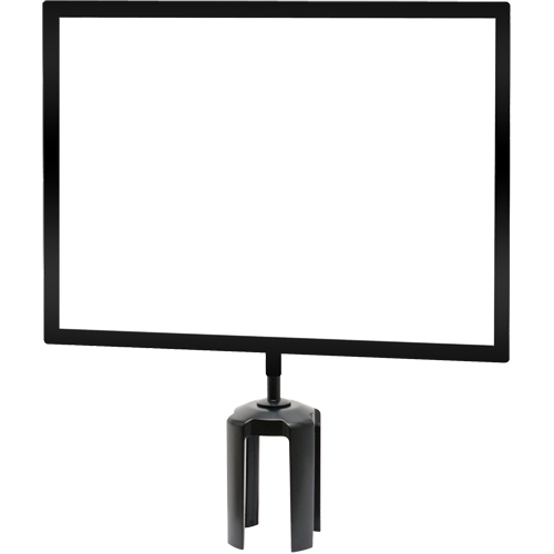 Tensabarrier&reg; Sign Frame with Adapter, Black D. Morneault & Fils