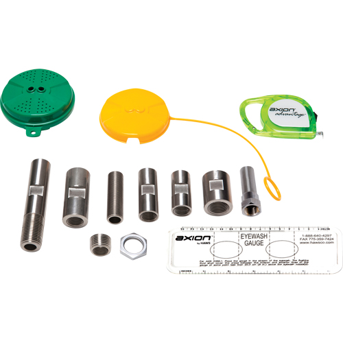 Trousse de mise &agrave; niveau pour douche oculaire/faciale Axion Advantage avec t&ecirc;te de douche oculaire/faciale en plastique ABS vert D. Morneault & Fils