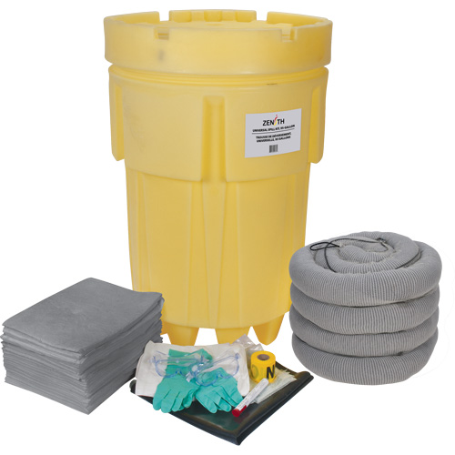 Trousse &eacute;conomique de lutte contre les d&eacute;versements, Universel, Overpack/Baril de r&eacute;cup&eacute;ration, Absorbance de 95 gal. US D. Morneault & Fils