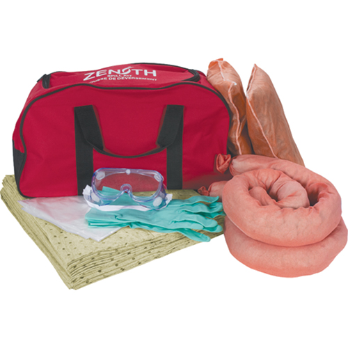 Trousse de lutte contre les d&eacute;versements pour v&eacute;hicules, Mati&egrave;res dangereuses, Sac, Absorbance de 10 gal. US D. Morneault & Fils
