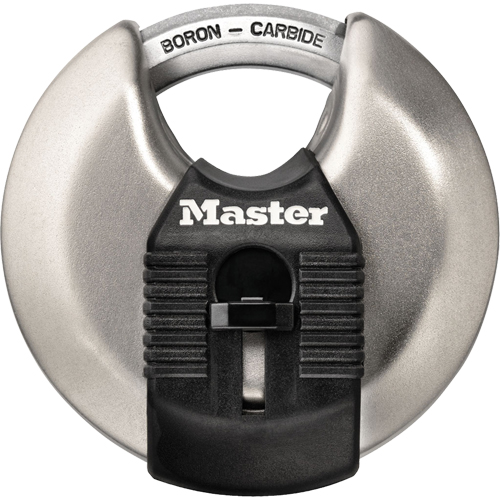 Magnum&reg; Disc Padlock, Silver, Keyed Different, Hardened Steel, 2-3/4" Width D. Morneault & Fils
