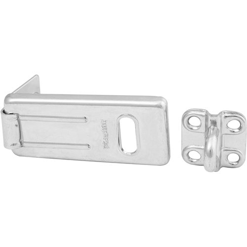General Security Hardened Steel Hasp, Silver D. Morneault & Fils