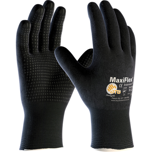 Gants ATG MaxiFlex Endurance 34-8747, 9/Grand, R&ecirc;vetement Mousse de nitrile, Calibre 15, Enveloppe en Nylon D. Morneault & Fils