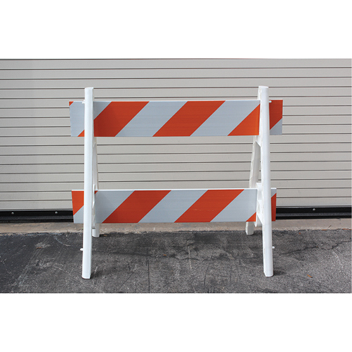 Barricades, A-Frame, 28.6" L x 40" H, Orange/White D. Morneault & Fils