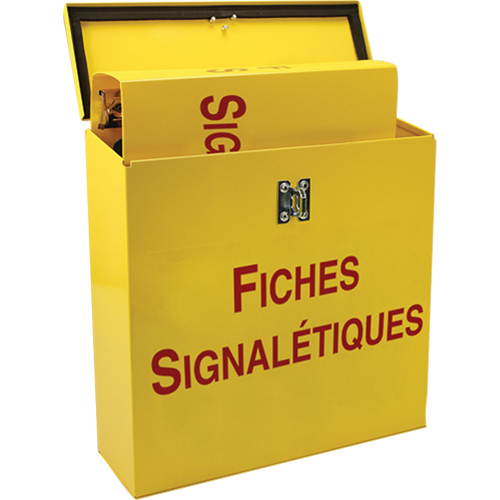 Boîte pour documents de s&eacute;curit&eacute; pour le chantier, Français, Compris reliures D. Morneault & Fils
