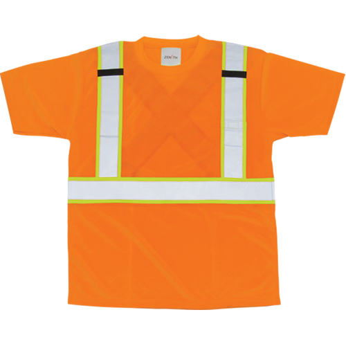 CSA Compliant T-Shirt, Polyester, X-Large, Orange D. Morneault & Fils