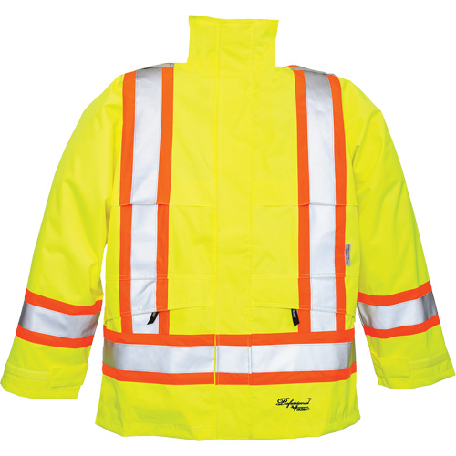 Manteaux 300 deniers Professional Journeyman, Polyester, Petit, Jaune lime haute visibilit&eacute; D. Morneault & Fils
