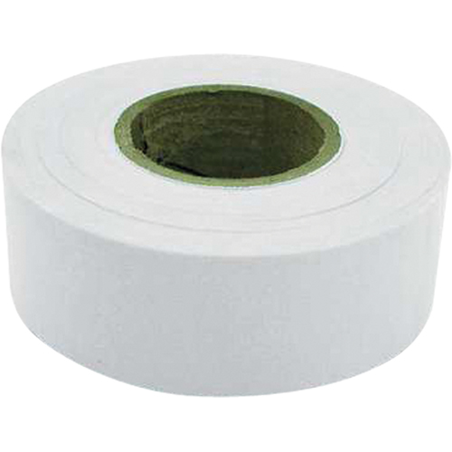 Rubans pour signalisation, 1,2" la x 300' lo, Blanc D. Morneault & Fils