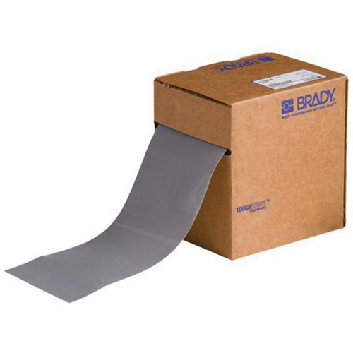 ToughStripe&reg; Floor Marking Tape, 4" x 100', Polyester, Grey D. Morneault & Fils