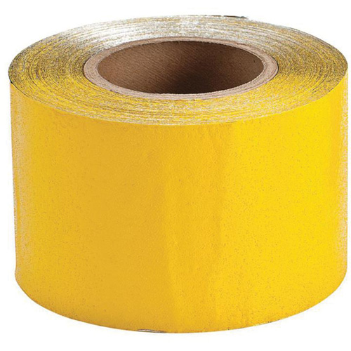 Temporary Pavement Marking Tape, 4" x 150', Vinyl, Yellow D. Morneault & Fils