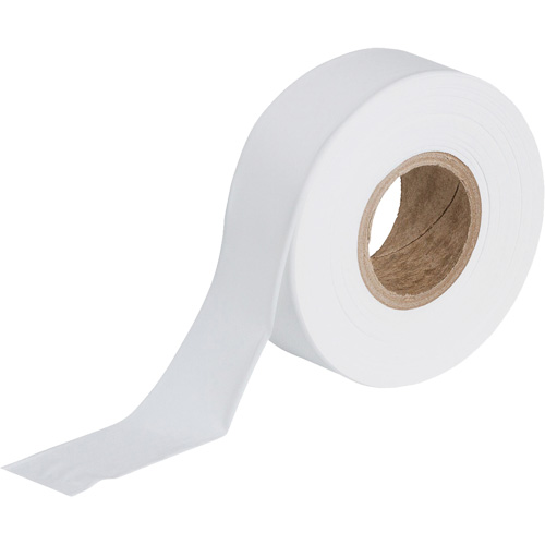 Flagging Tape, 1.188" W x 300' L, White D. Morneault & Fils