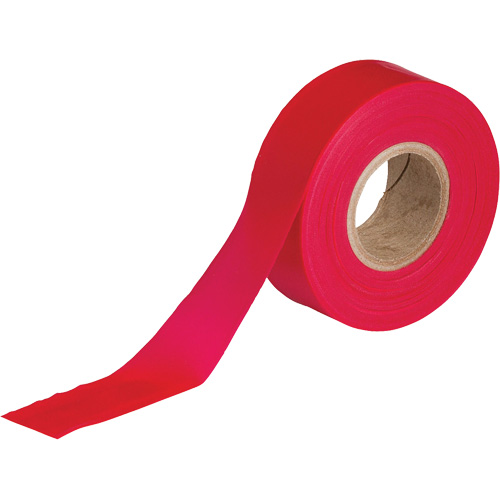 Flagging Tape, 1.188" W x 300' L, Red D. Morneault & Fils